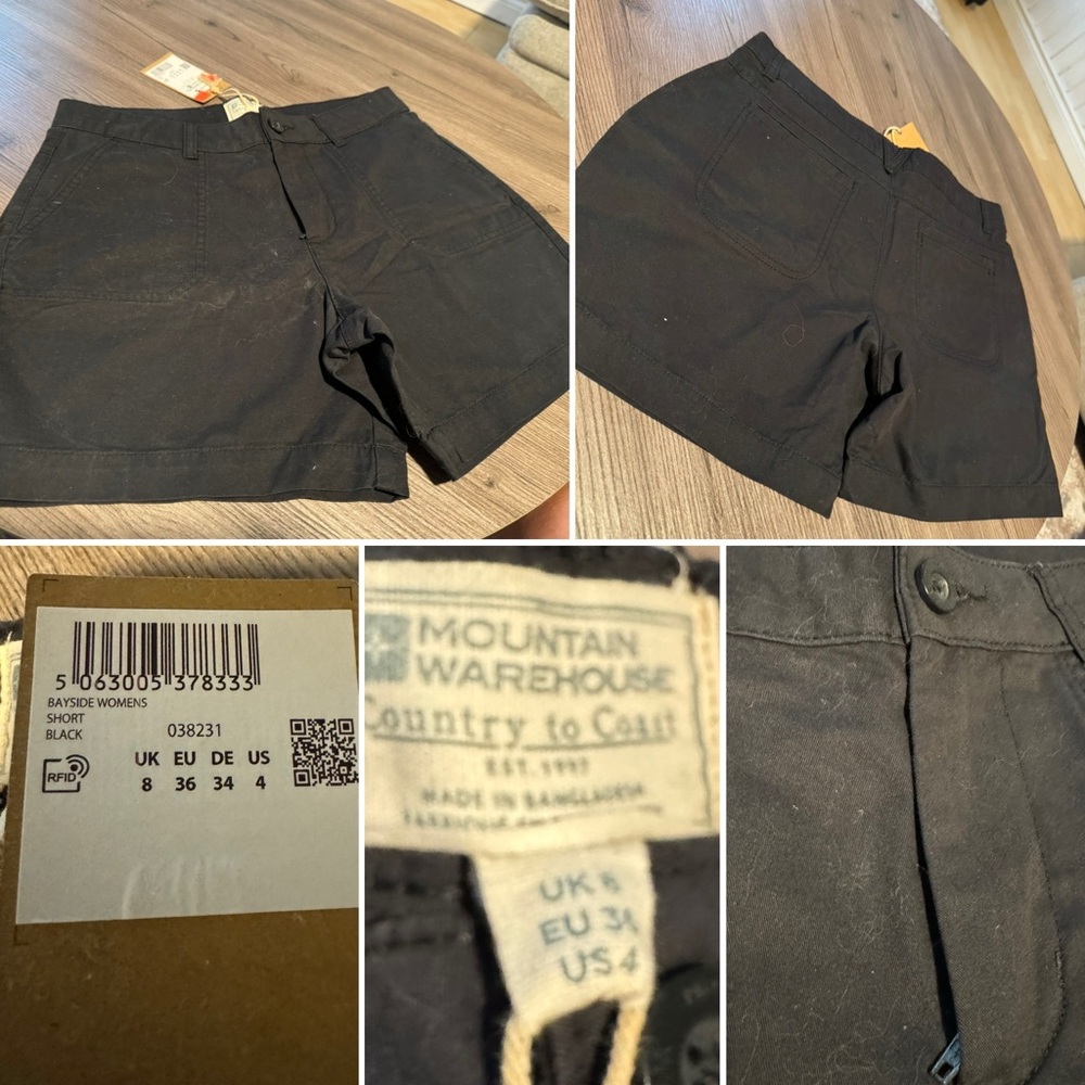 NEW Mountain Warehouse Black Shorts